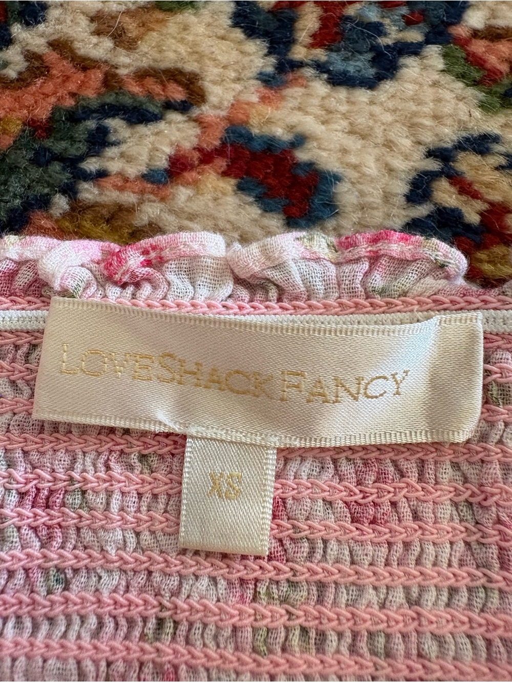 LoveShackFancy Women's Wrennly Top Size XS Like New - Picture 2 of 2
